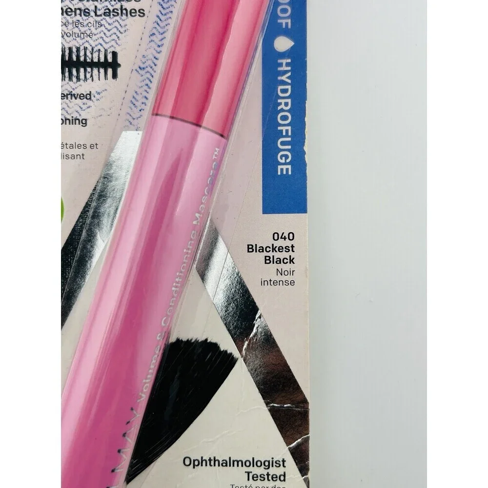 Almay Volume & Conditioning Mascara, 040 Blackest Black Waterproof, 0.27 fl oz